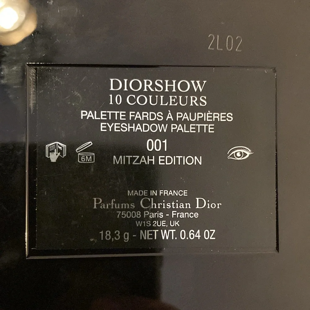 Christian Dior 10 Color Full Size Eyeshadow Palette Mitzah Edition NEW